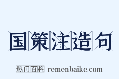 国策注造句是什么意思的图片